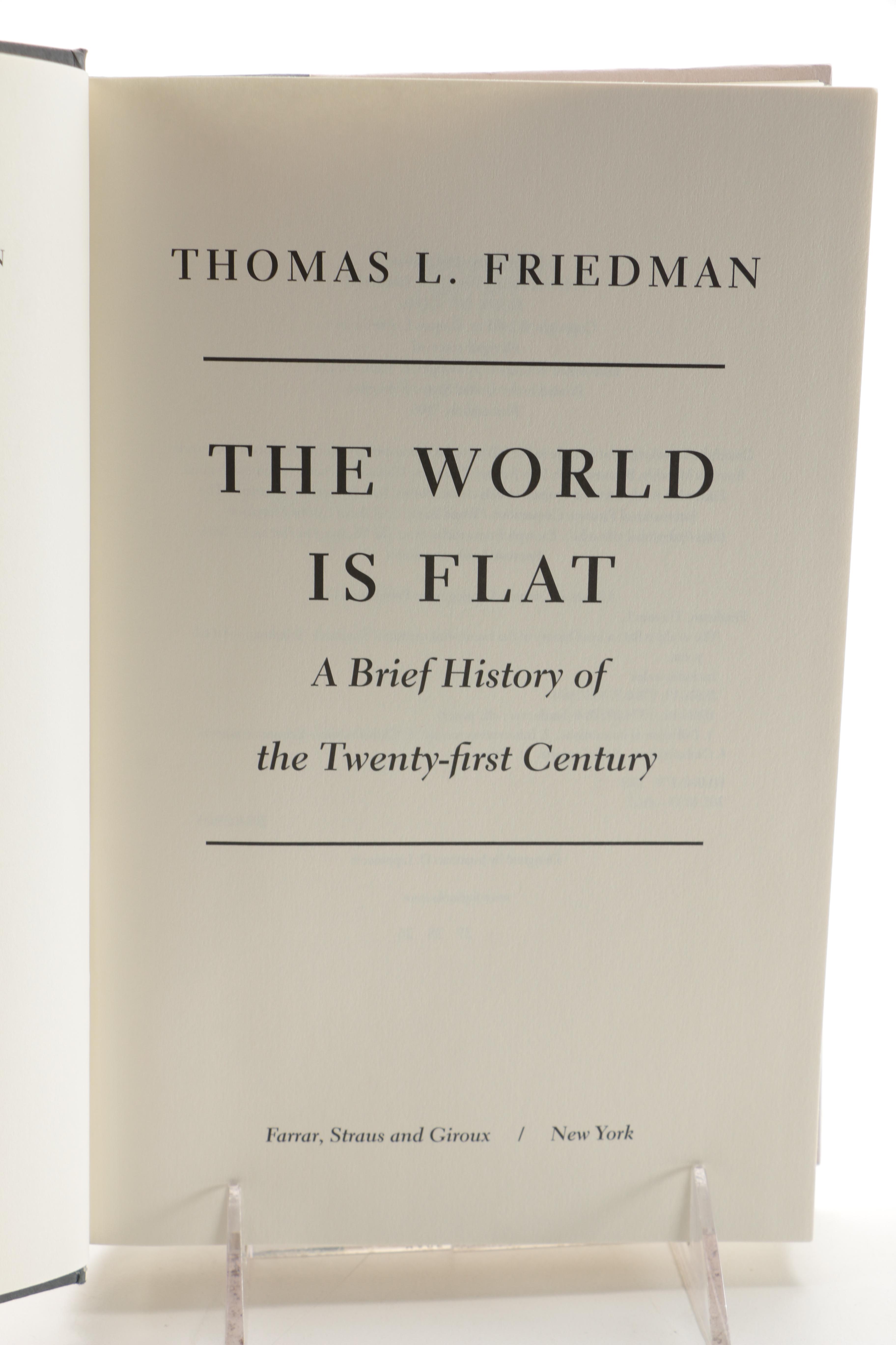 Thomas L. Friedman's "The World is Flat: A Brief History" and Other Contemporary Books