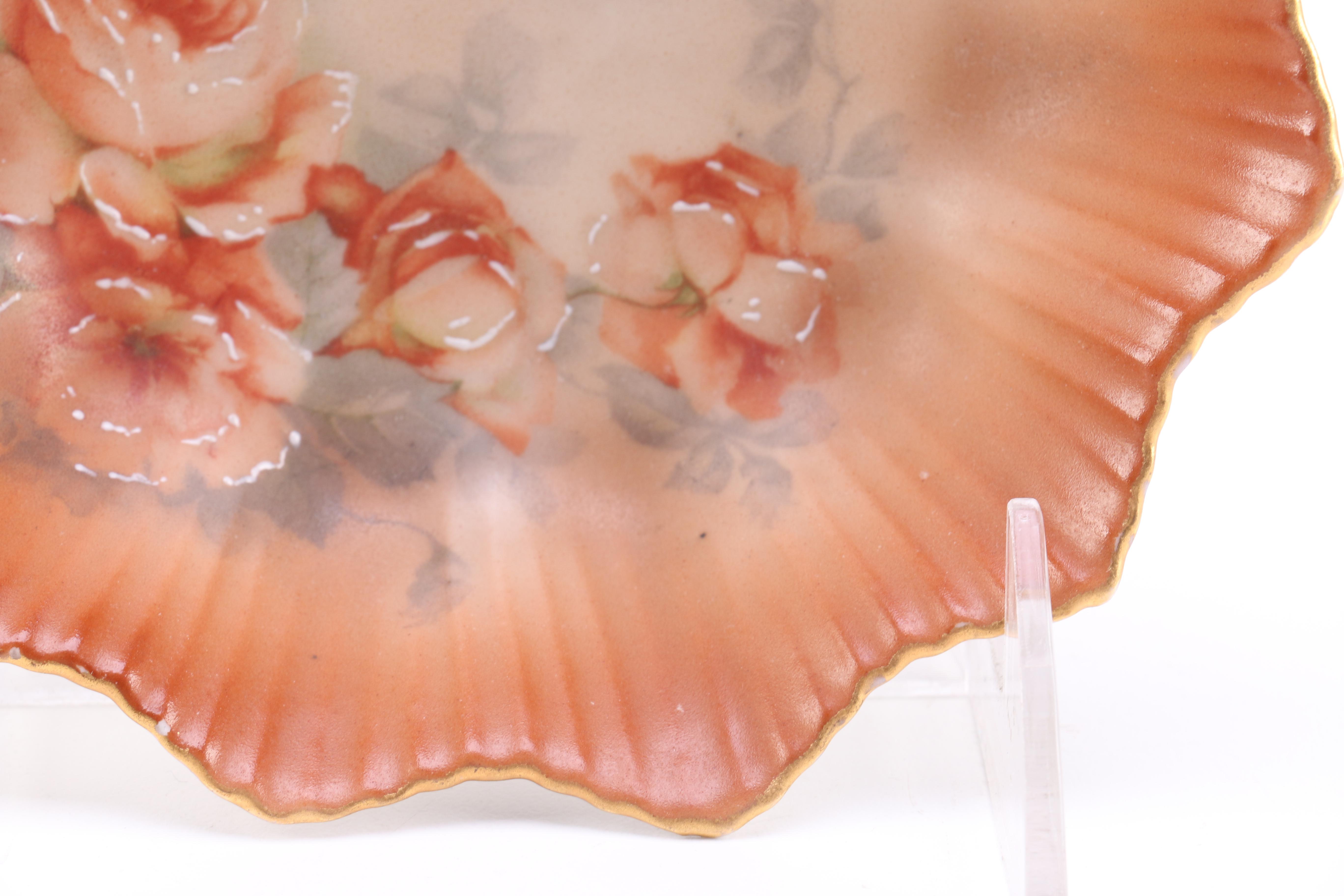 K. Steinmann Floral Bowl with Hand Painted Accents