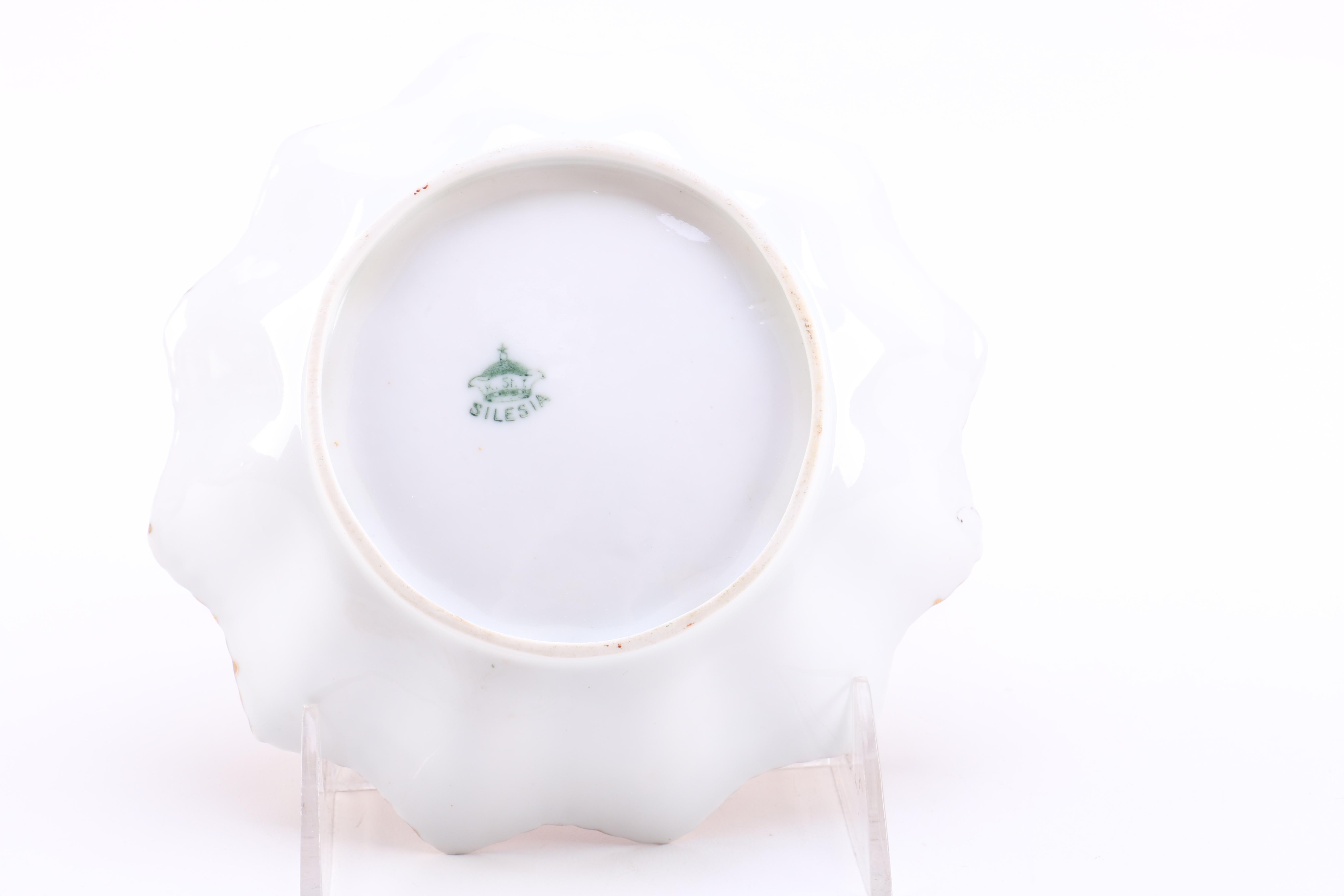K. Steinmann Floral Bowl with Hand Painted Accents