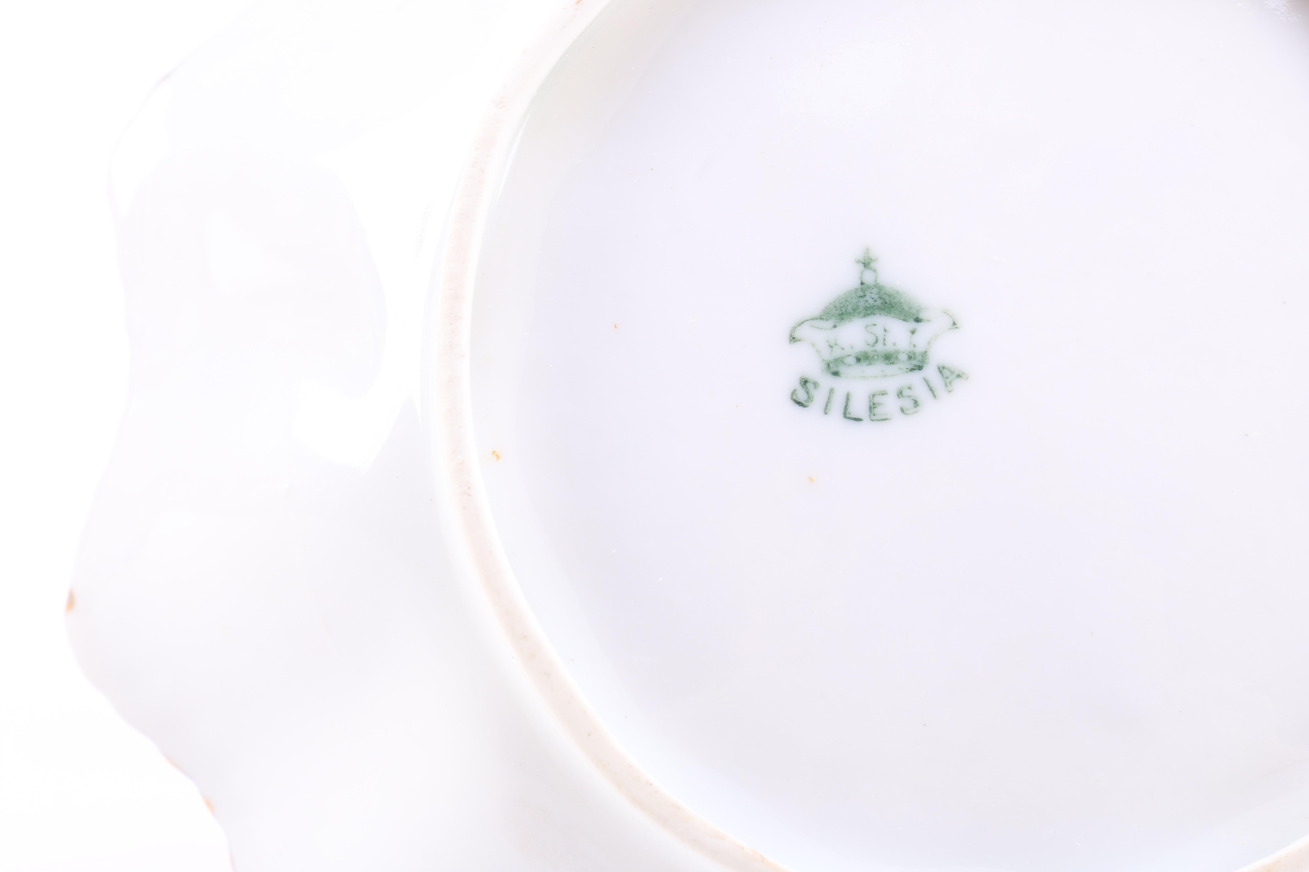K. Steinmann Floral Bowl with Hand Painted Accents