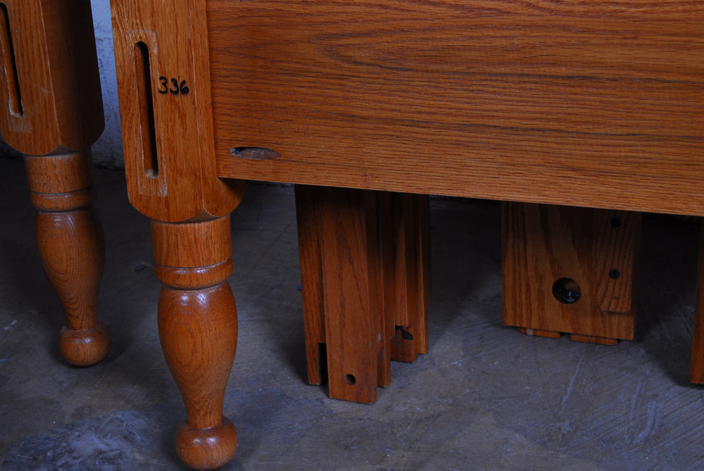 Full Size Oak Poster Bed Frame