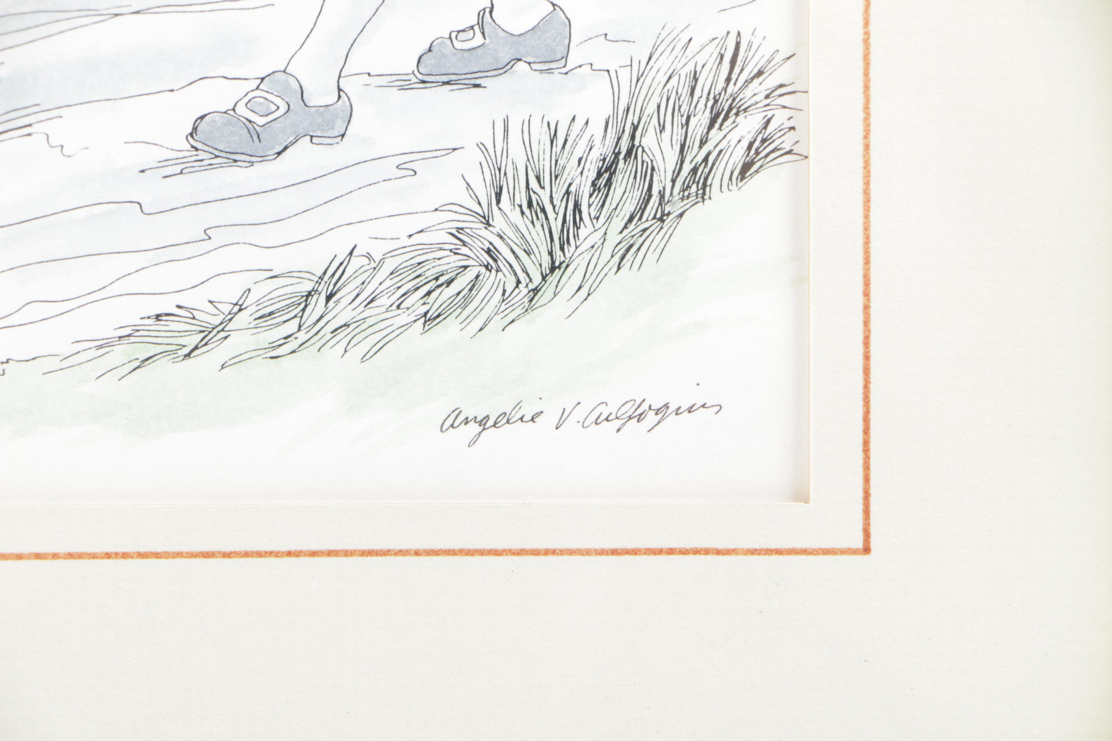 Hand Colored Lithographs of Children