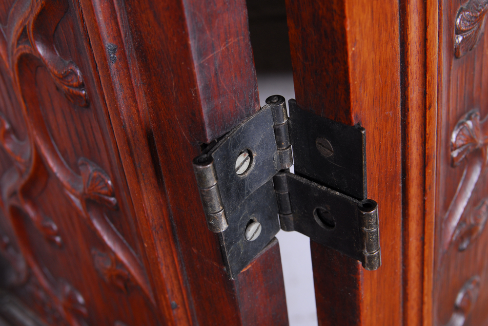 Figural Carved Wood Divider