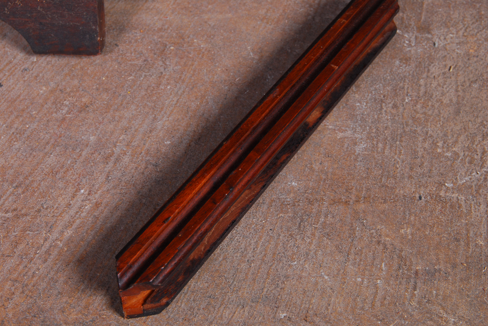 Figural Carved Wood Divider