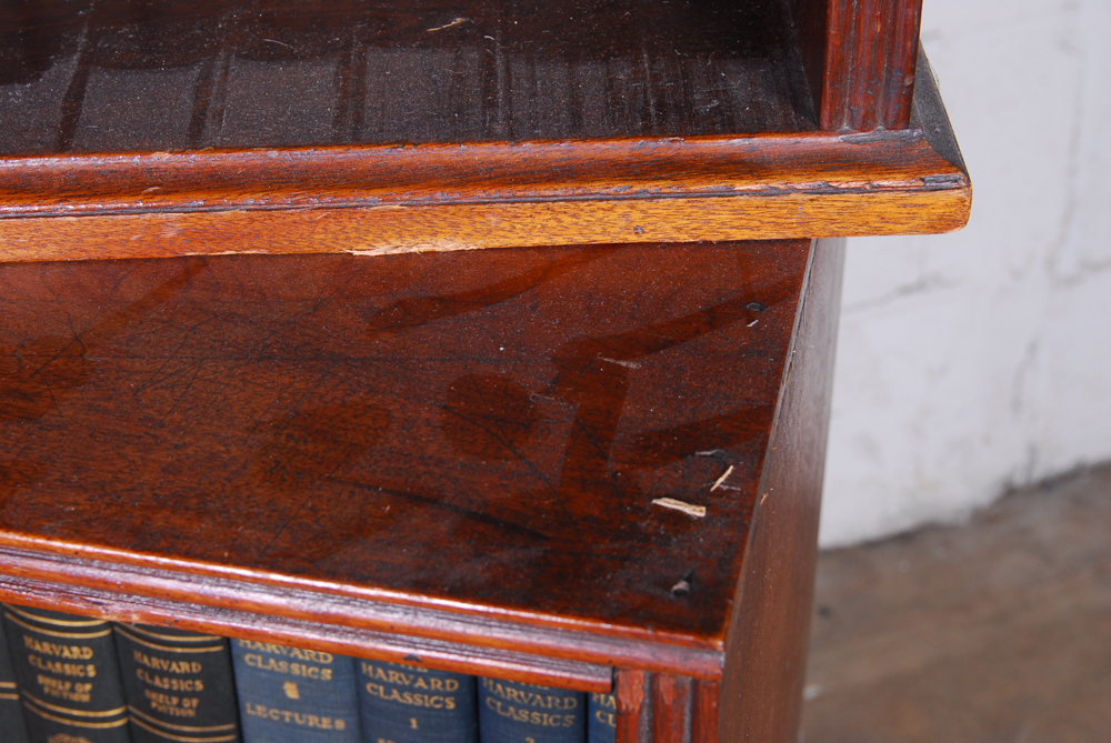 Bookcase Stack With "The Harvard Classics " Book Series