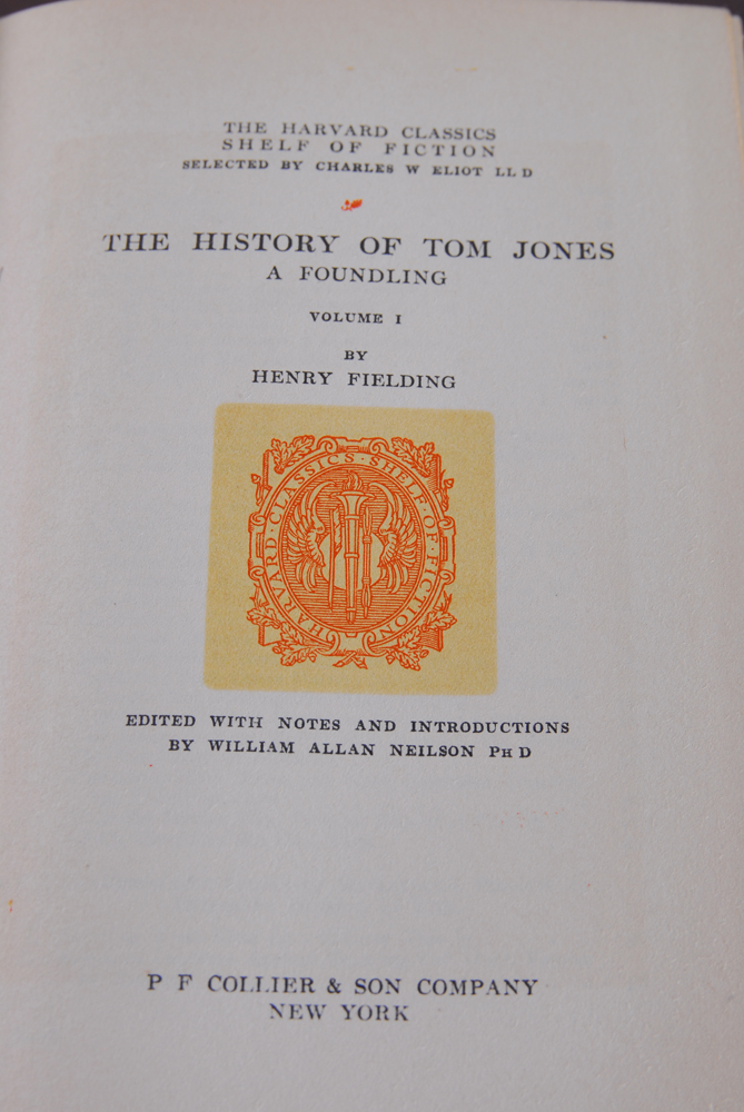 Bookcase Stack With "The Harvard Classics " Book Series