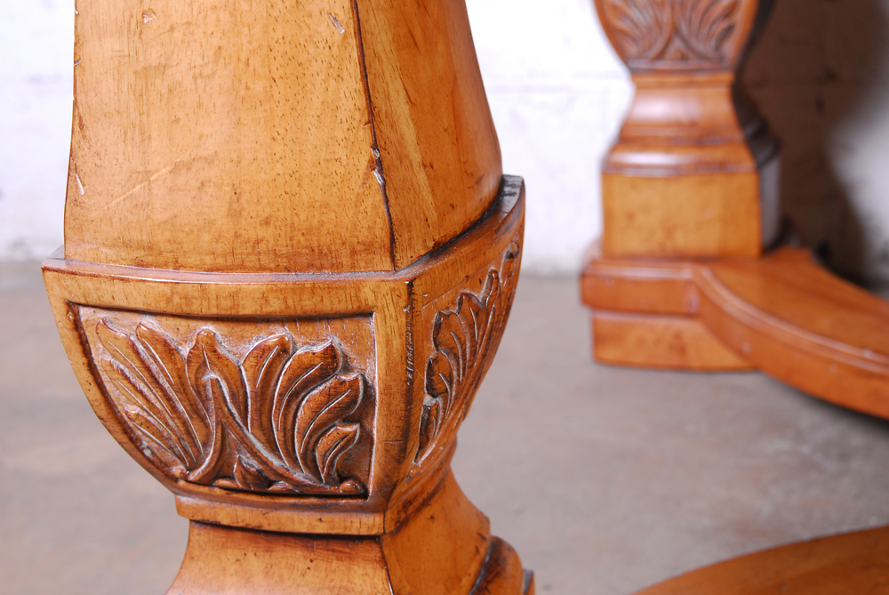 Solid Wood Dining Table With X-Pattern Top