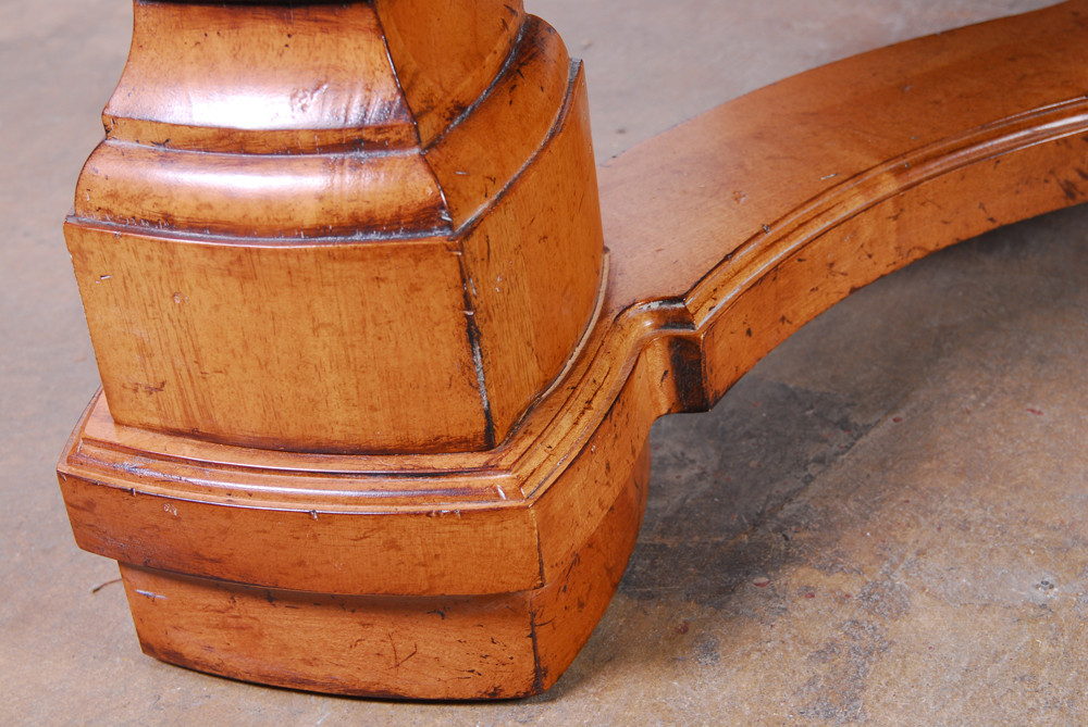 Solid Wood Dining Table With X-Pattern Top