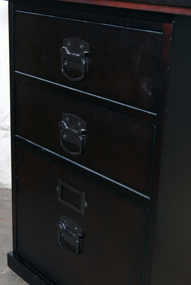 "Bedford" Desk with Filing Cabinet by Pottery Barn