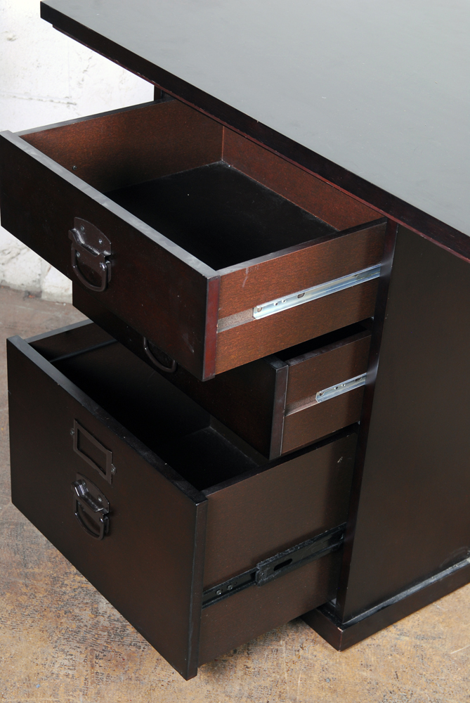 "Bedford" Desk with Filing Cabinet by Pottery Barn