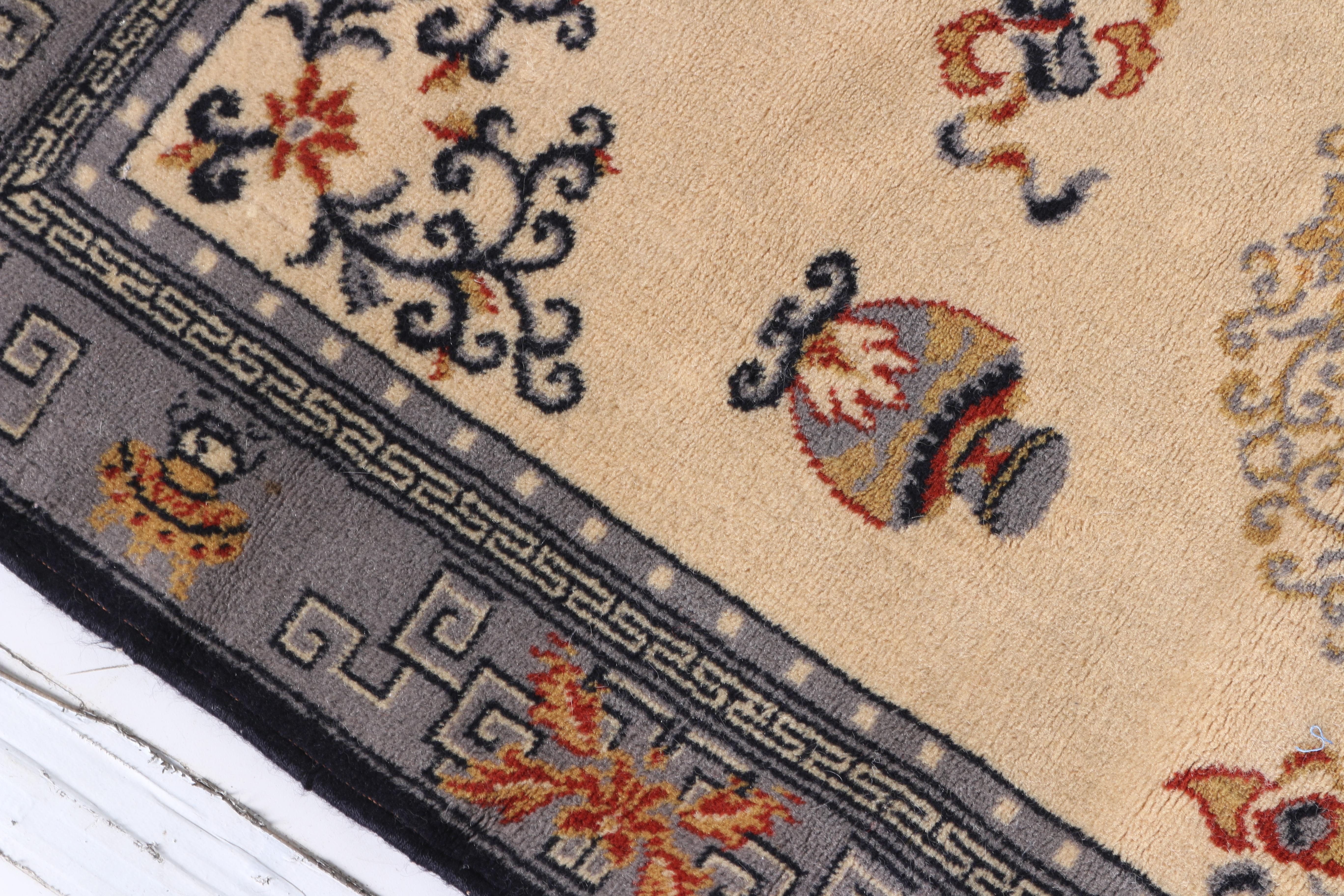 Asian Style Wool Area Rug