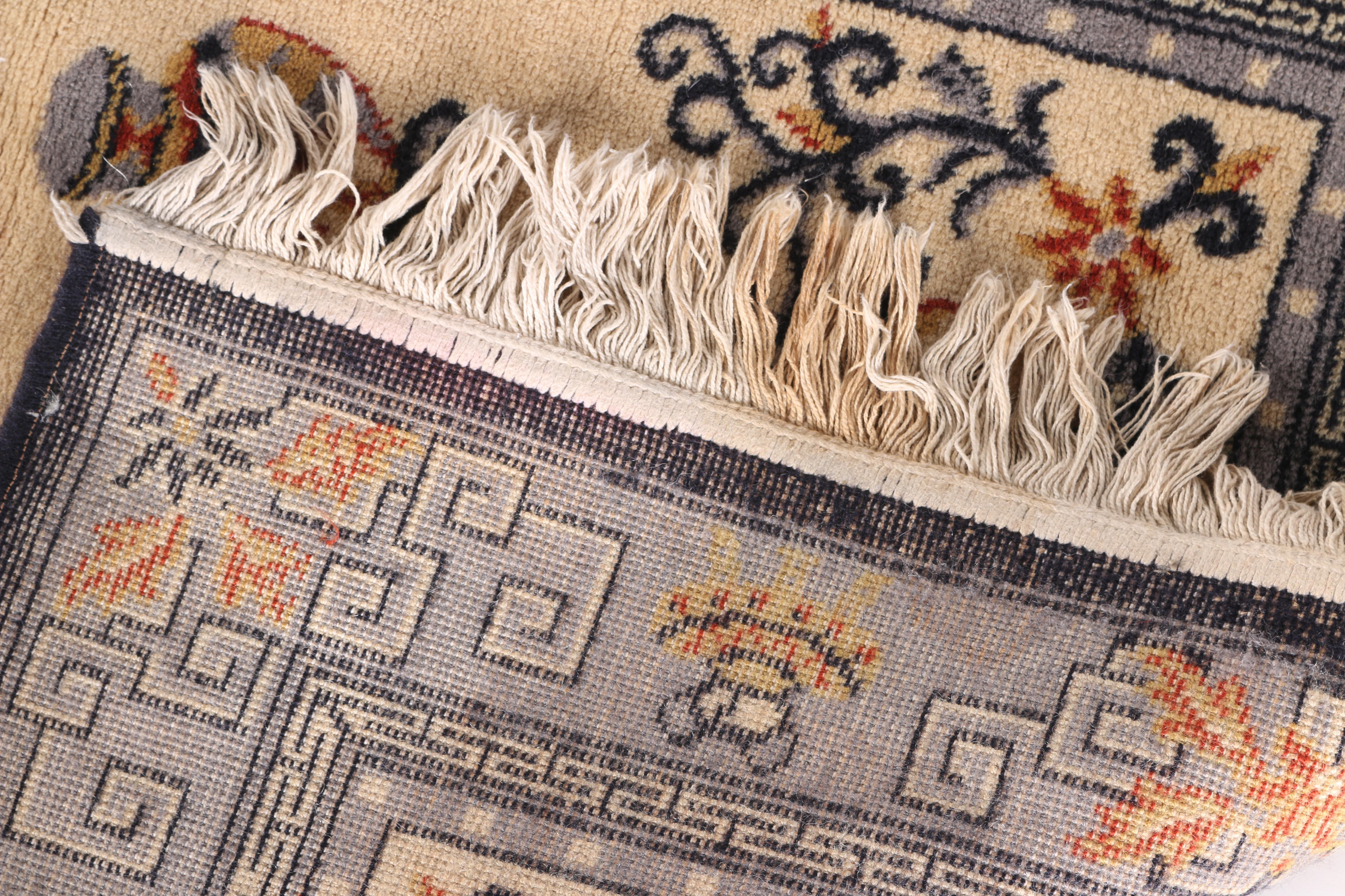 Asian Style Wool Area Rug