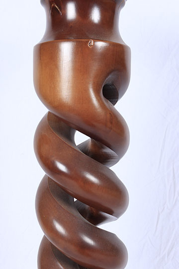 Wooden Plant Stand and Marble Top Side Table