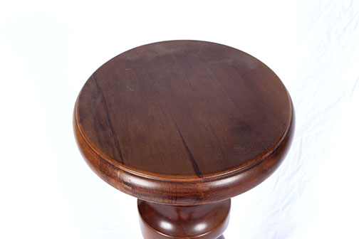 Wooden Plant Stand and Marble Top Side Table