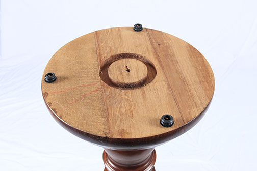 Wooden Plant Stand and Marble Top Side Table