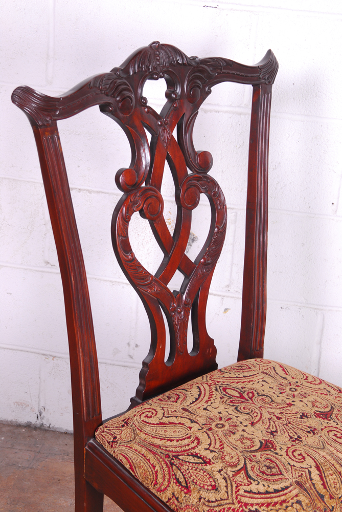 Set of Mahogany Chippendale Dining Chairs