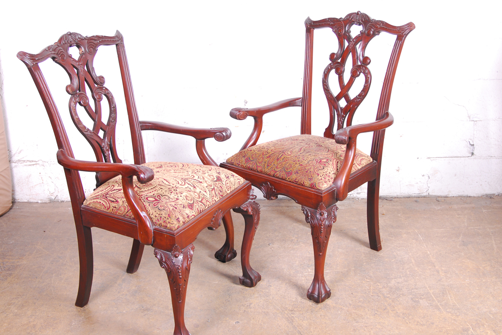 Set of Mahogany Chippendale Dining Chairs