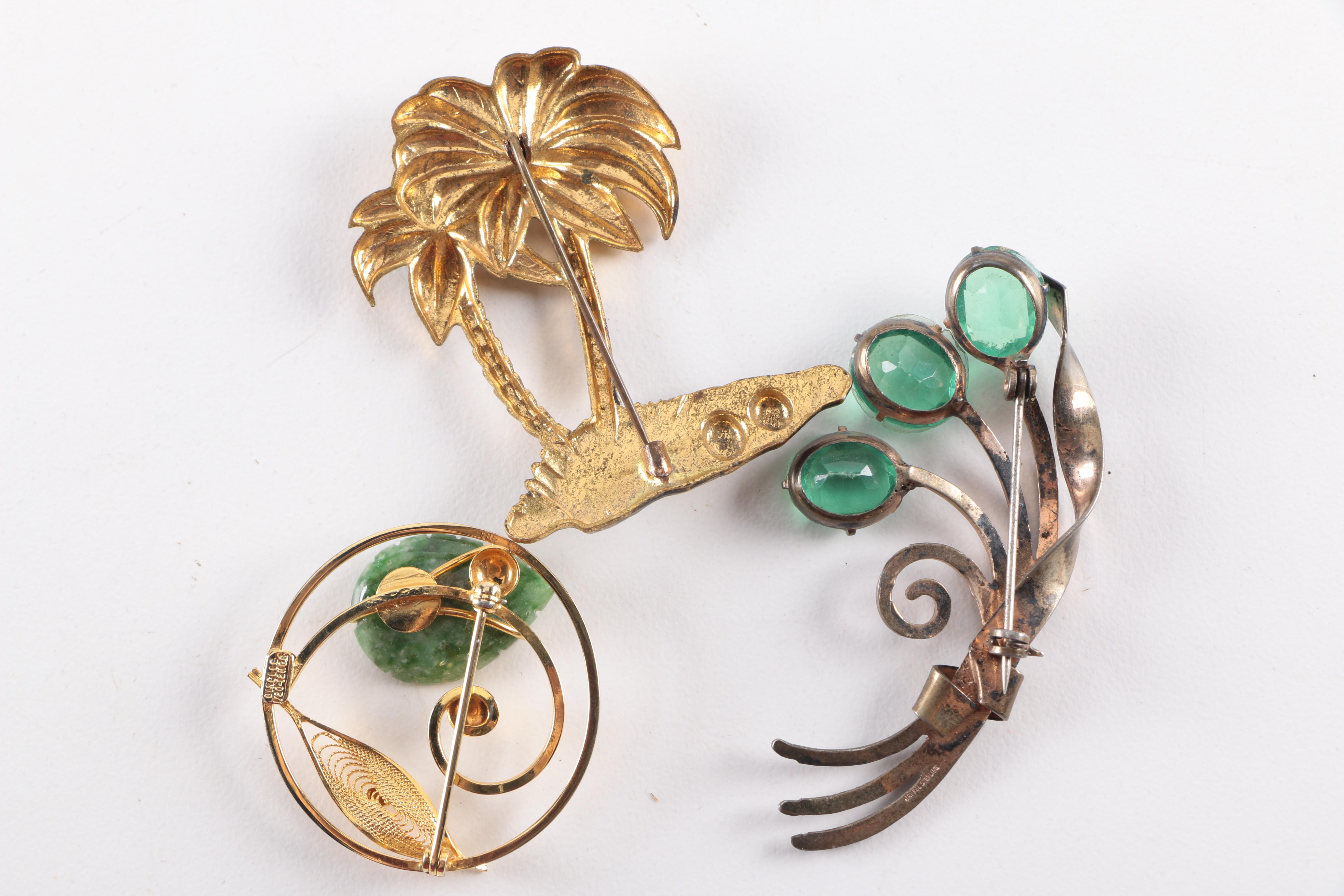 Vintage Jewelry Including Sterling Featuring Operculum Shells