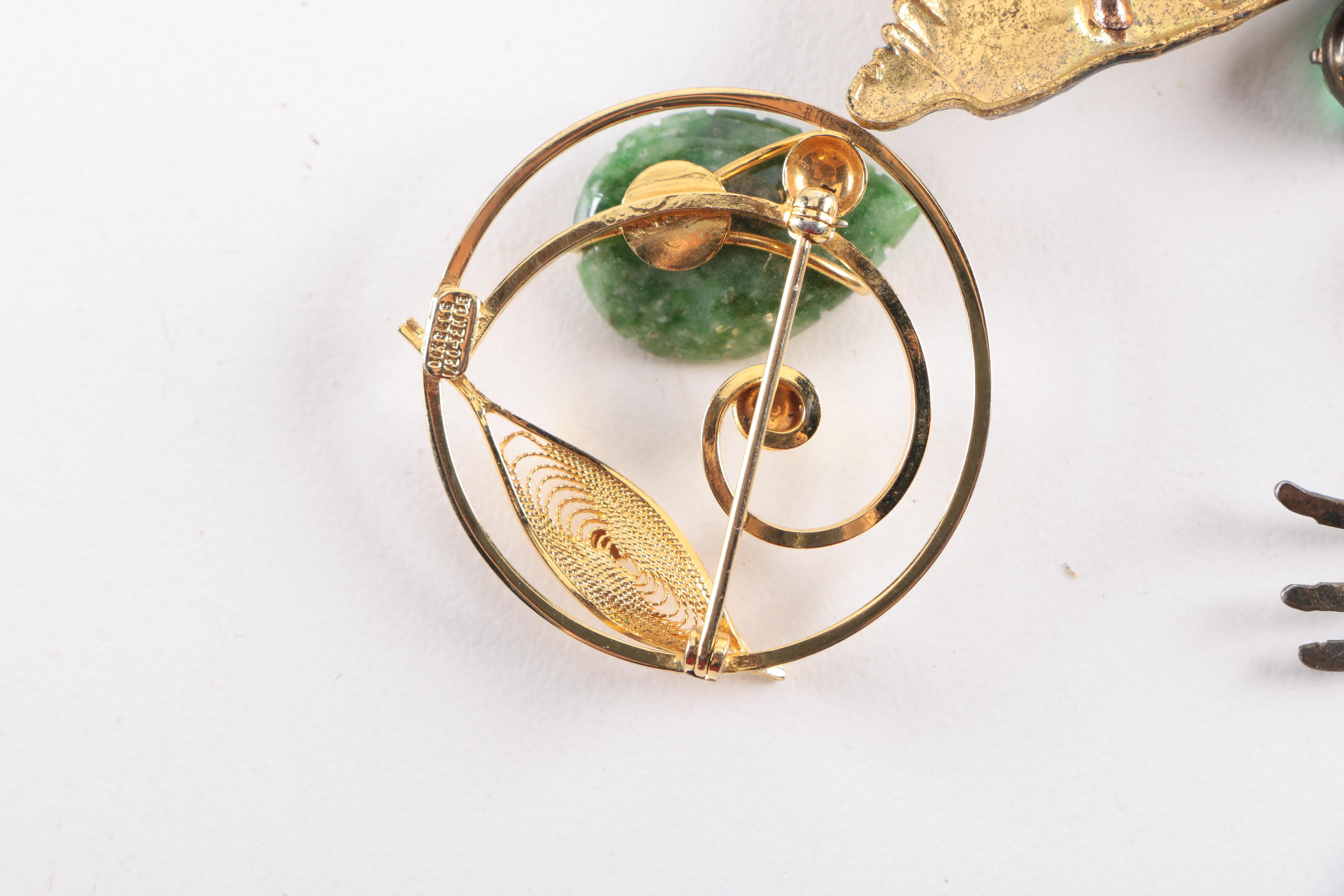 Vintage Jewelry Including Sterling Featuring Operculum Shells