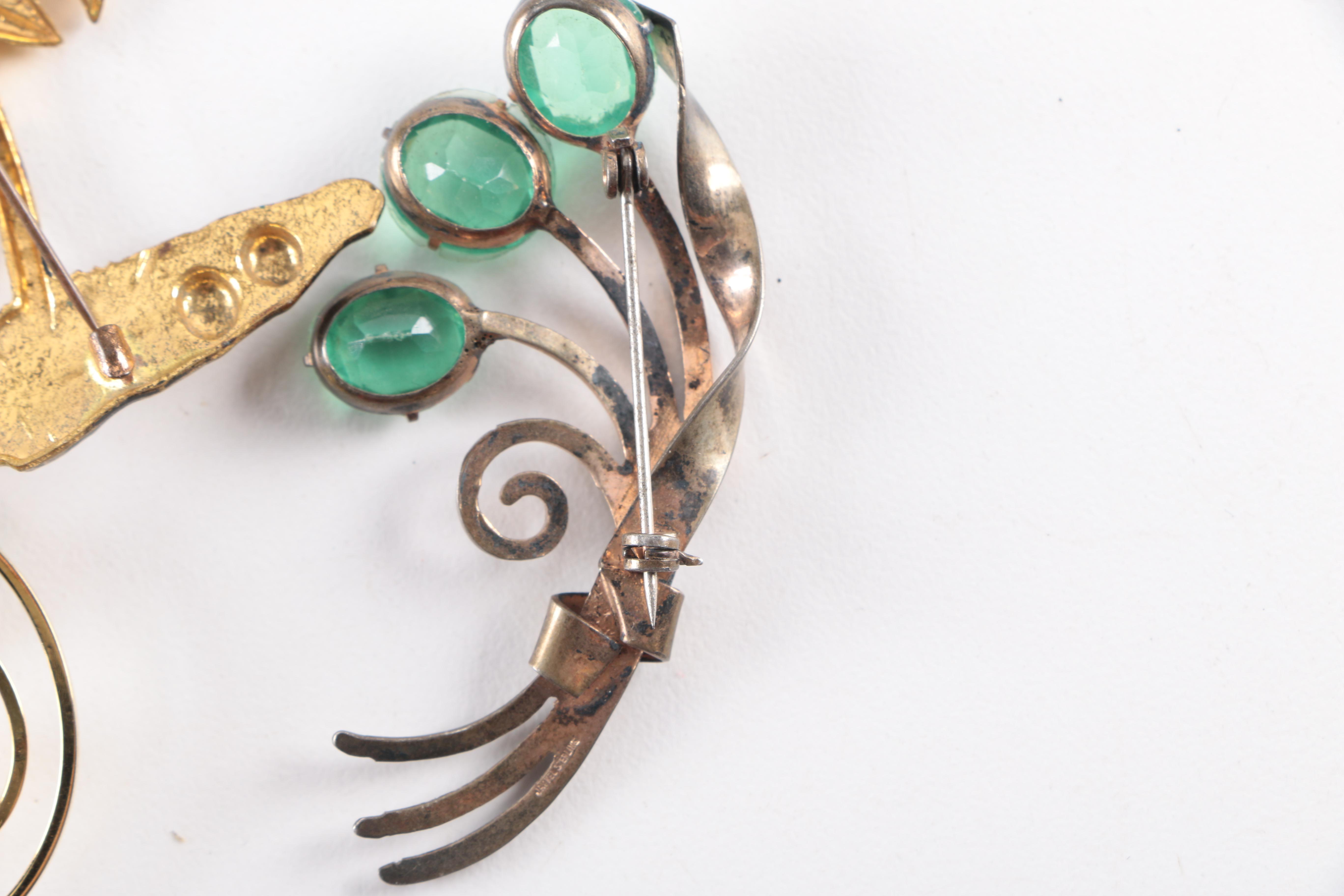 Vintage Jewelry Including Sterling Featuring Operculum Shells