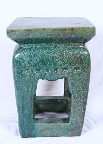 Pair of Ceramic Side Tables