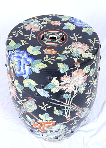 Pair of Ceramic Side Tables