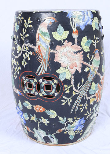 Pair of Ceramic Side Tables