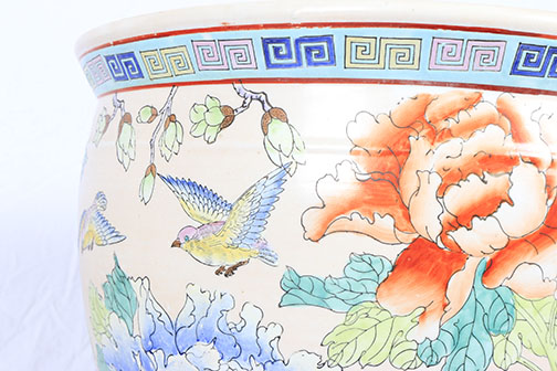 Chinese Porcelain Planters With Stands