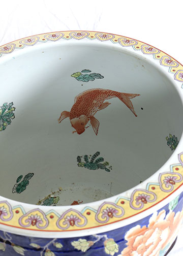 Chinese Porcelain Planters With Stands