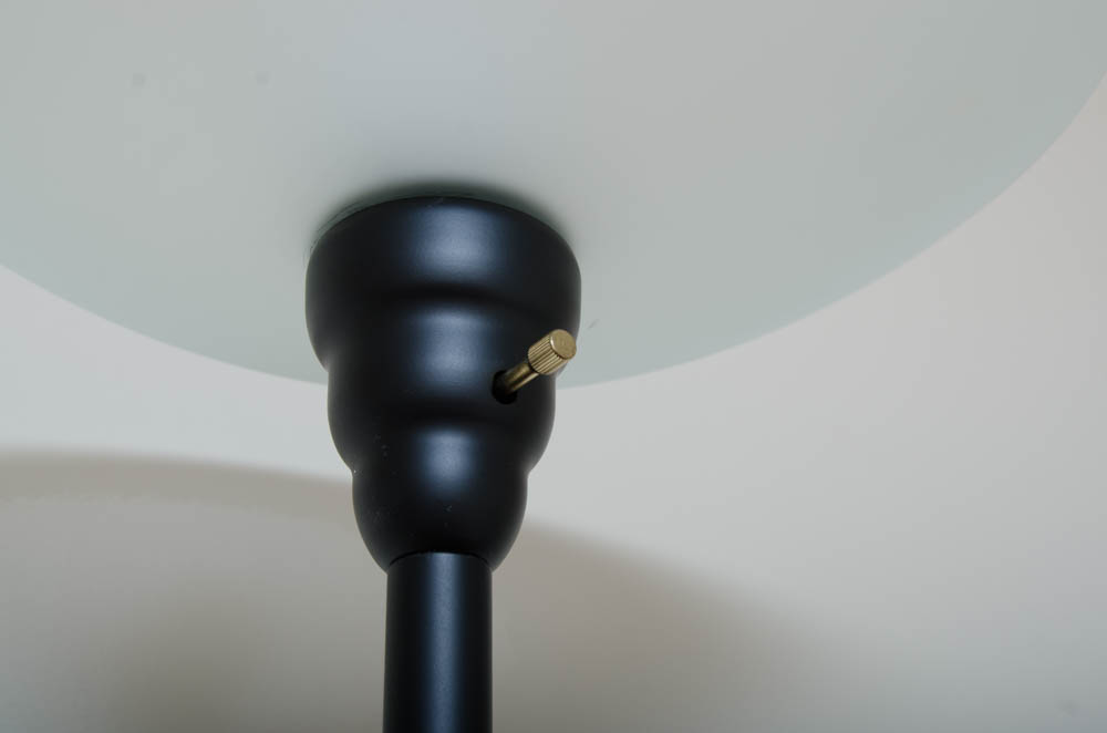 Black and White Torchierre Floor Lamp