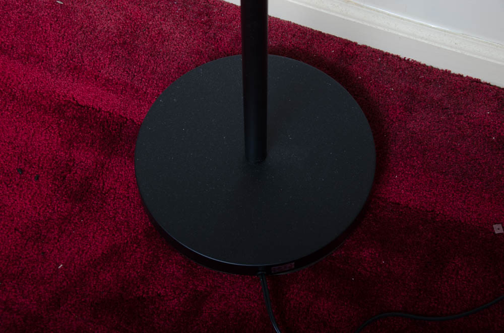 Black and White Torchierre Floor Lamp