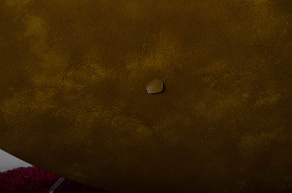 Round Folding Table With White Chairs