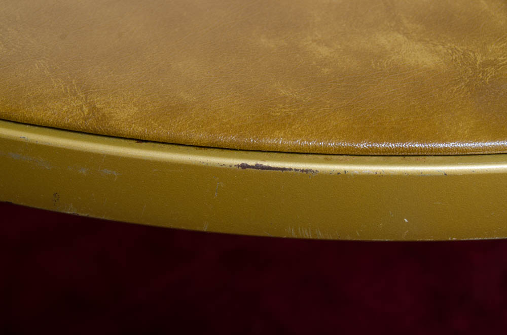 Round Folding Table With White Chairs