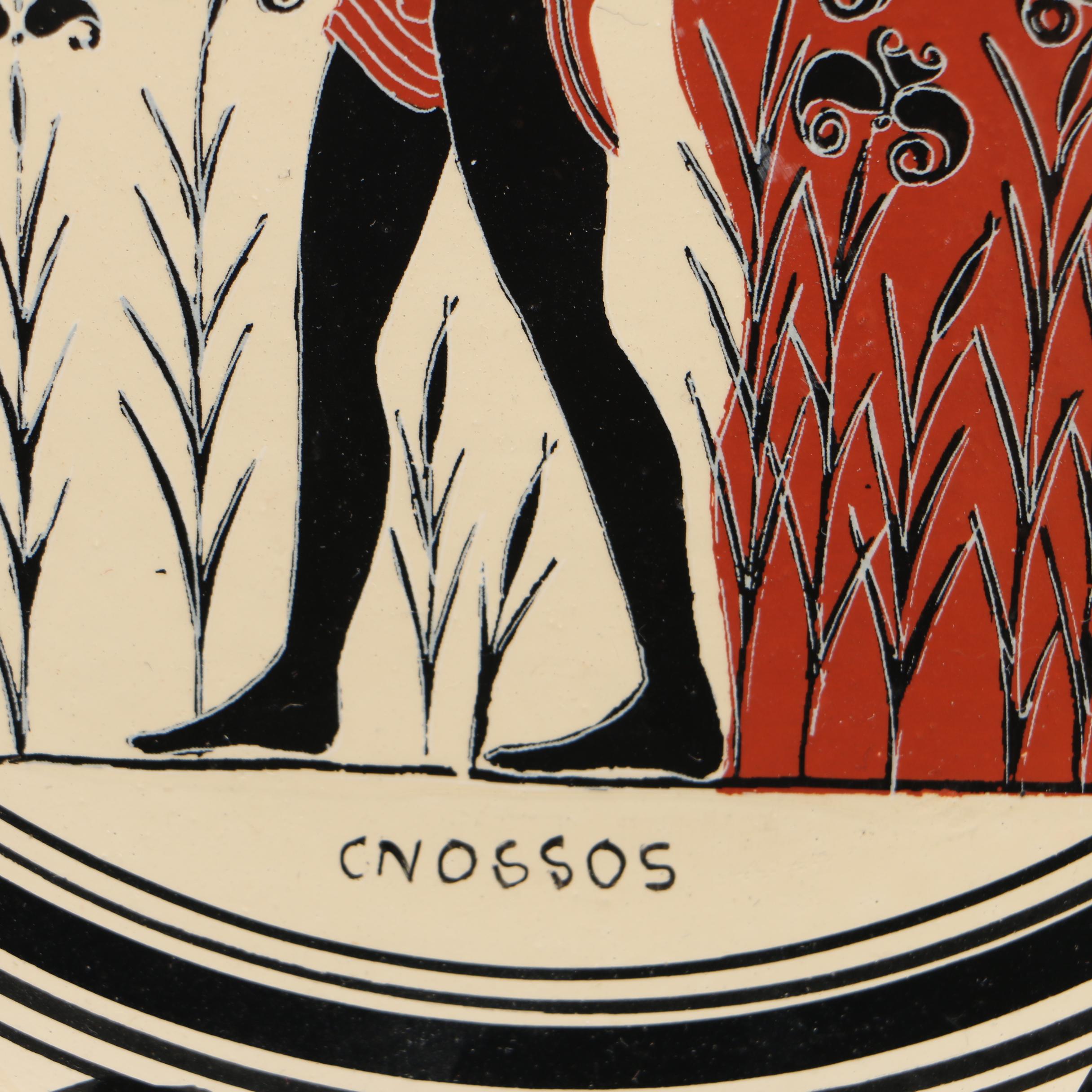 Minoan-Inspired "Prince of the Lilies" Decorative Plate
