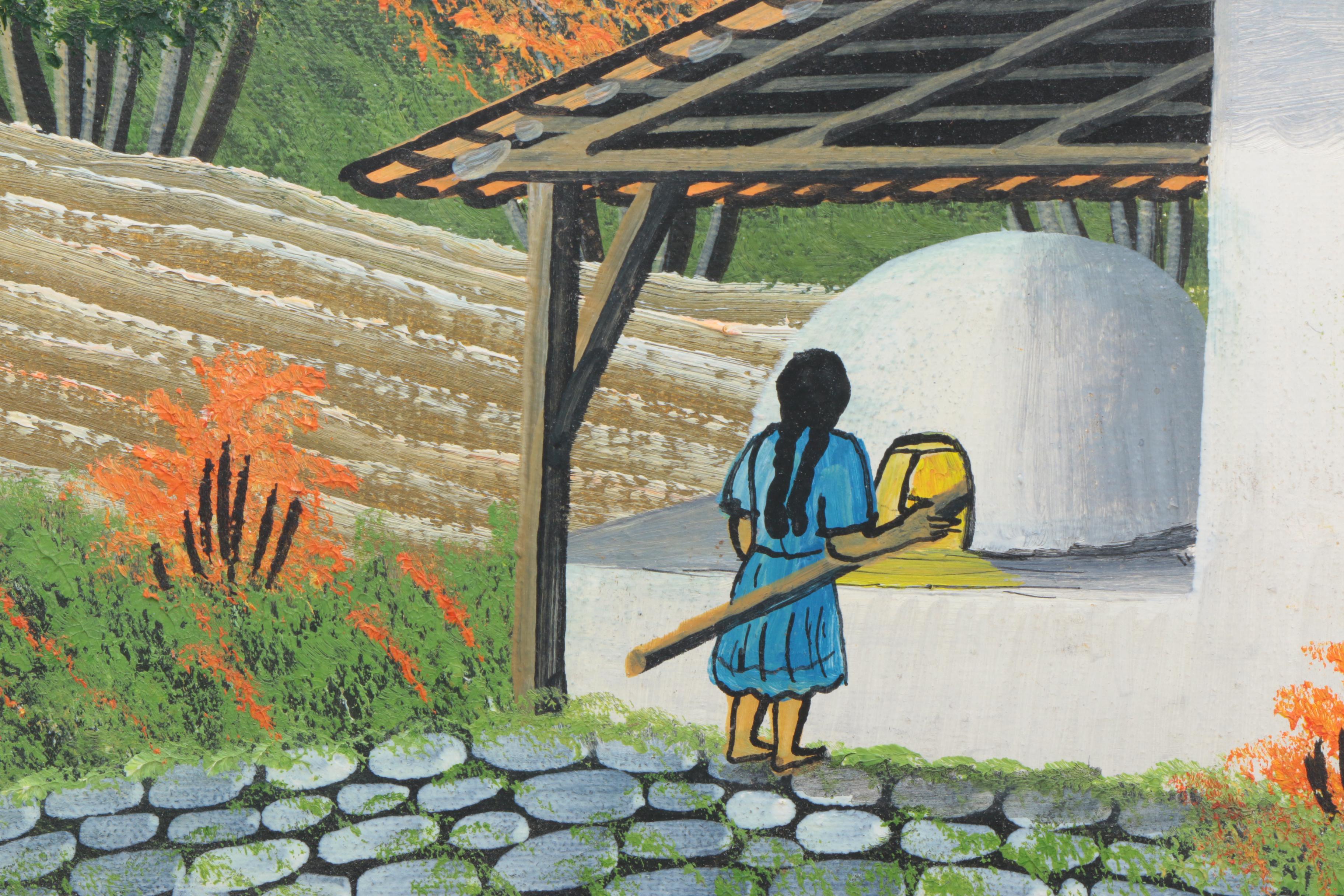 Signed Oil on Canvas "Honduras, CA" 1983