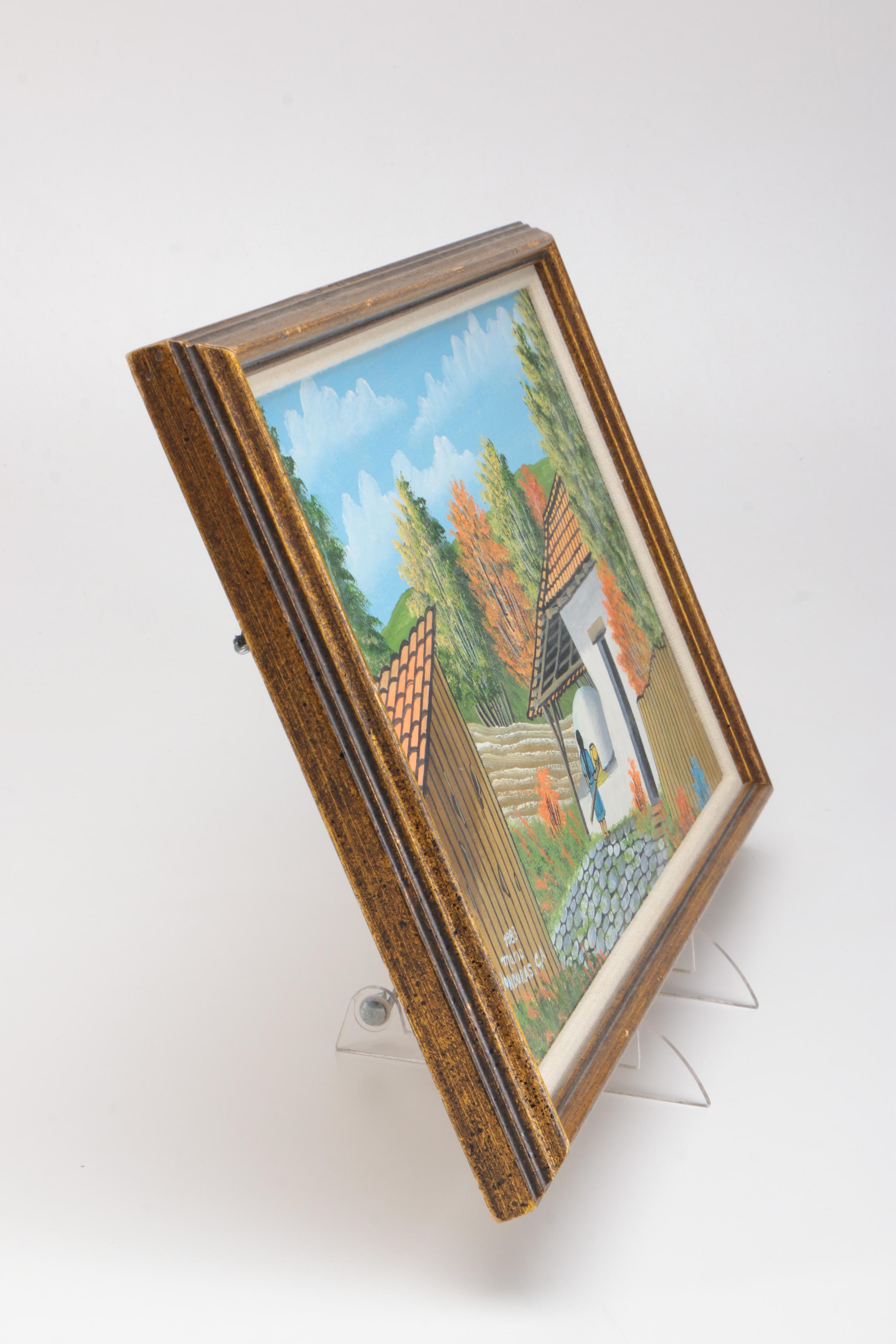 Signed Oil on Canvas "Honduras, CA" 1983