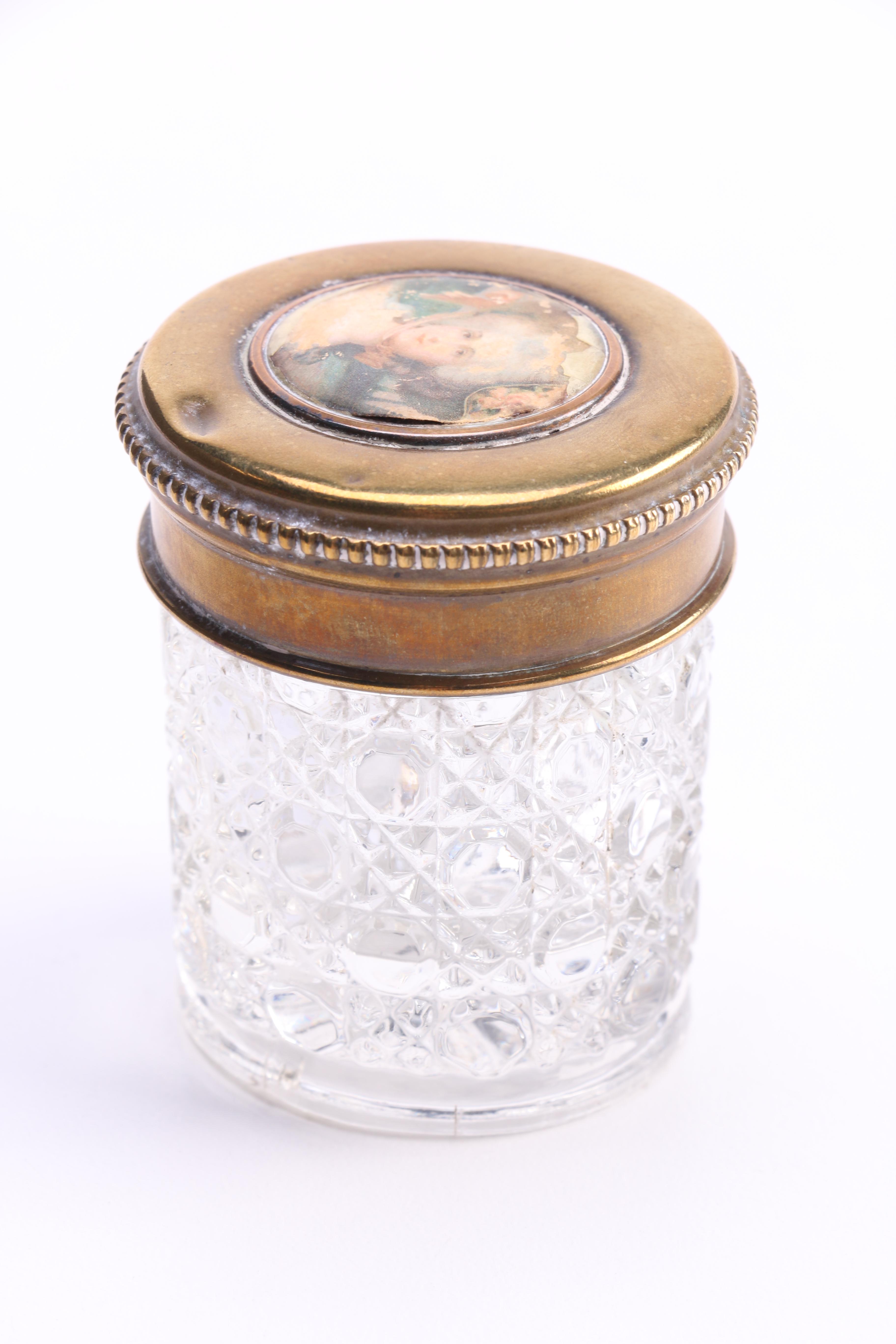 Decorative Glass Jar With Lid