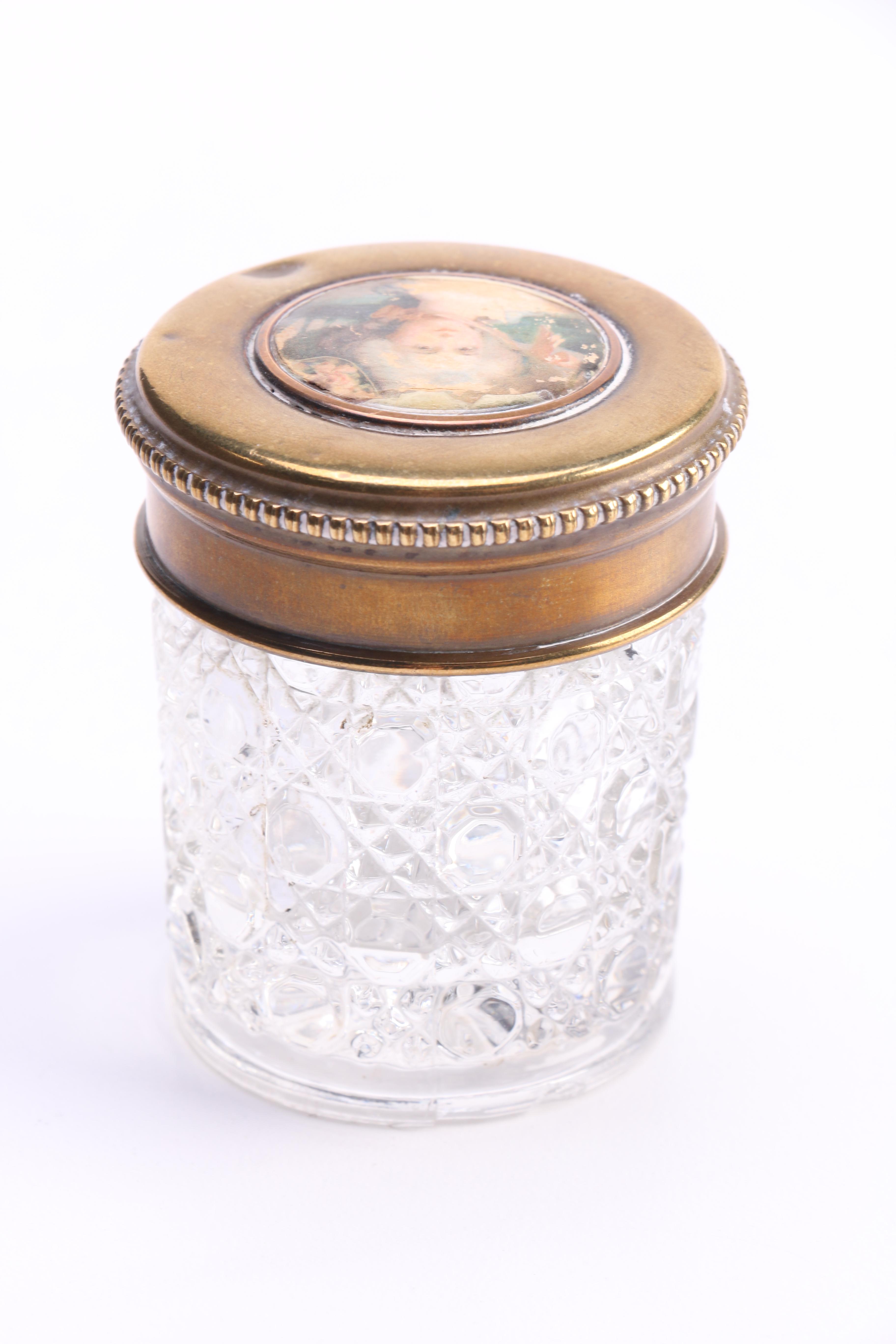 Decorative Glass Jar With Lid