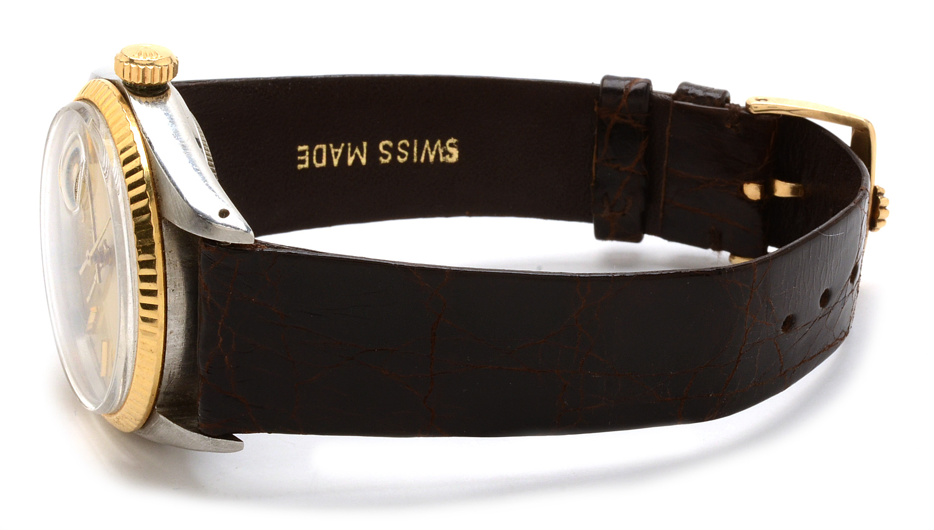 Vintage 1982 Rolex 14K and 18K Yellow Gold Date Just Watch