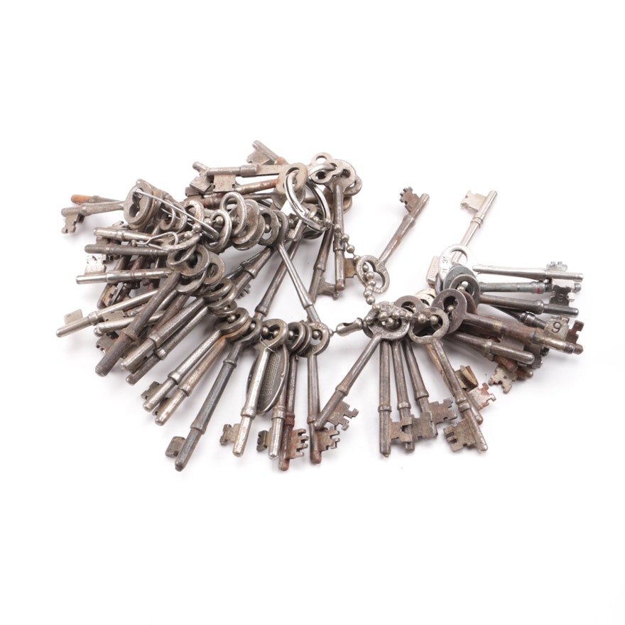 Stainless Steel Skeleton Keys