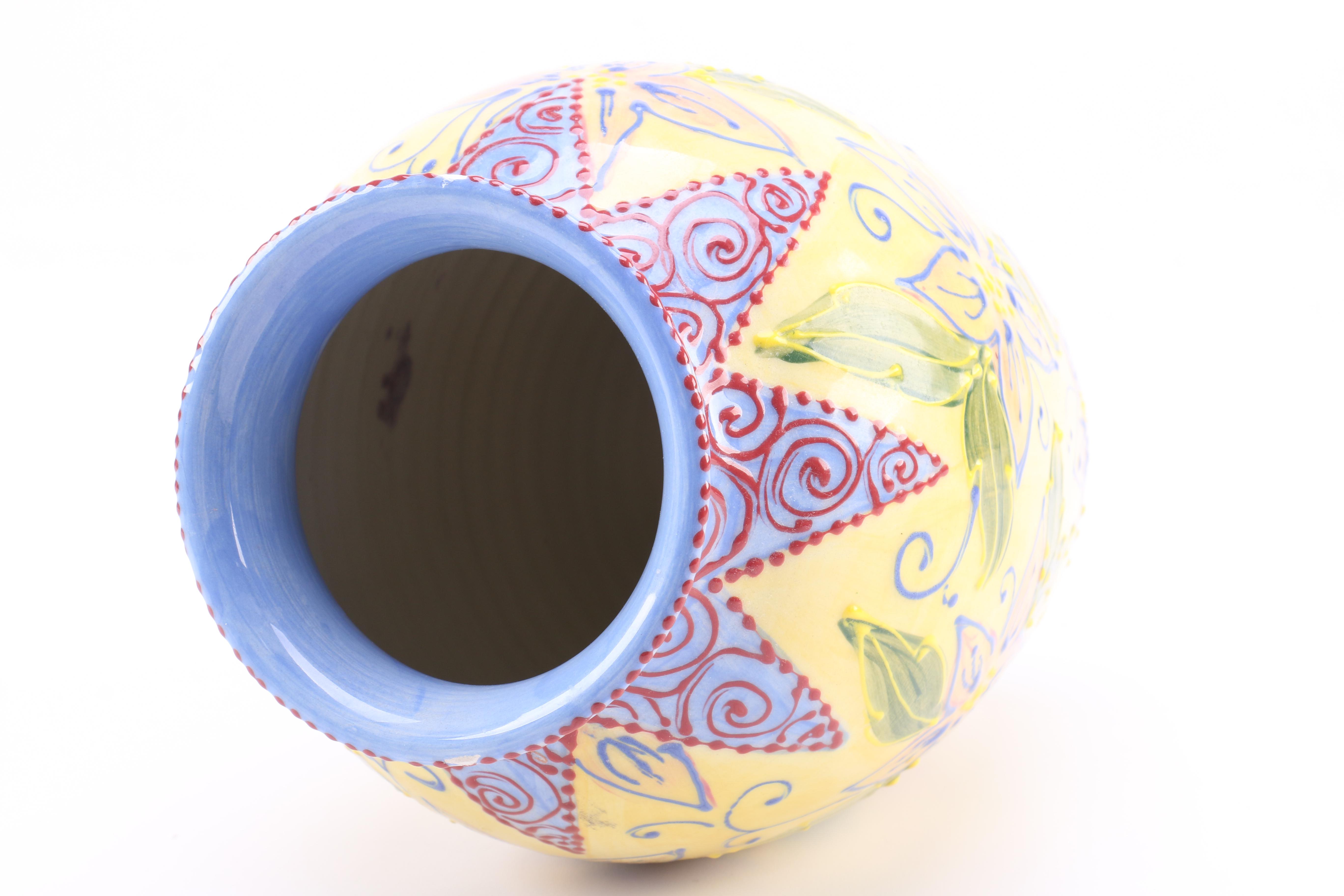 Decorative Vase With Enamels