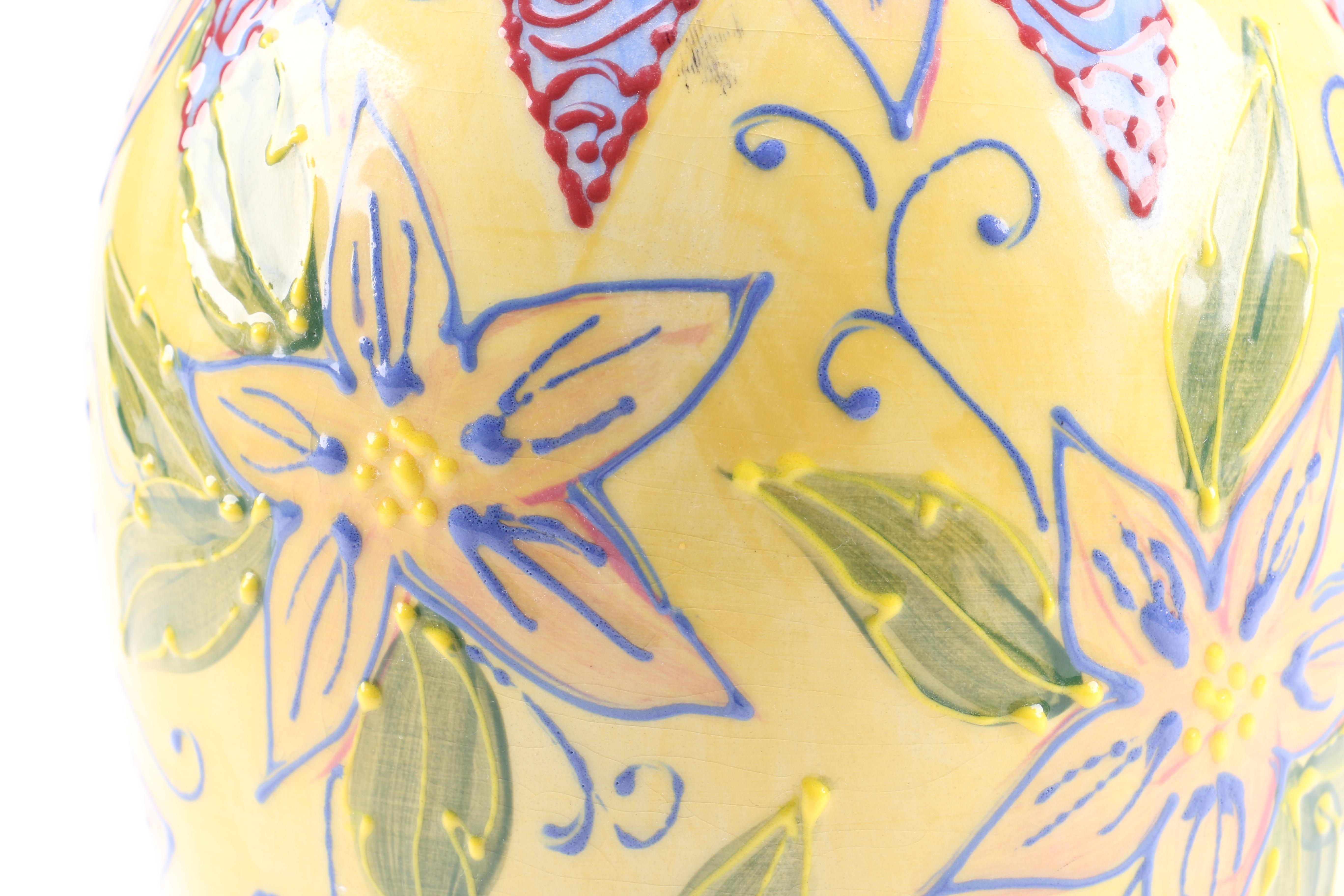 Decorative Vase With Enamels