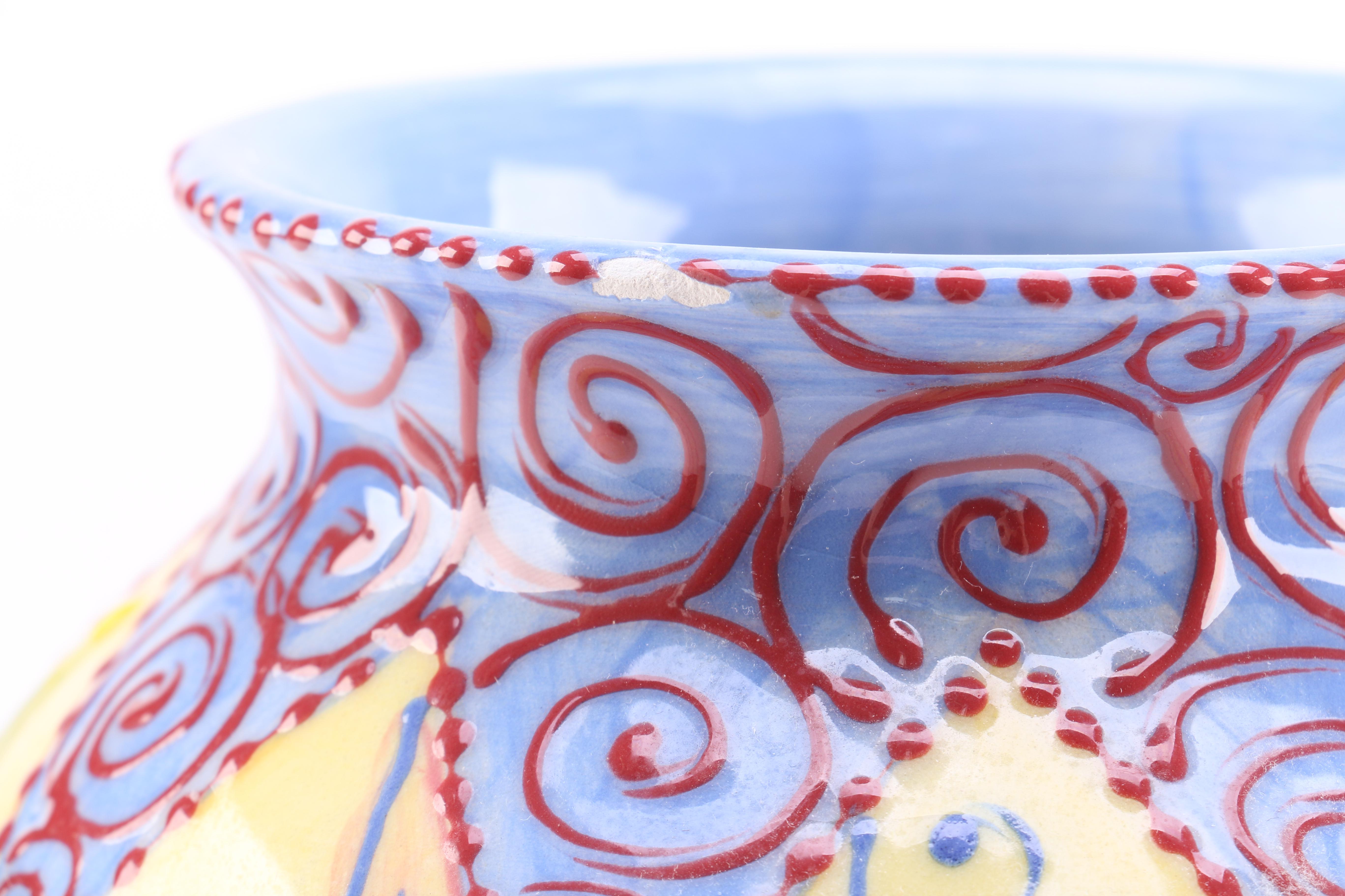 Decorative Vase With Enamels