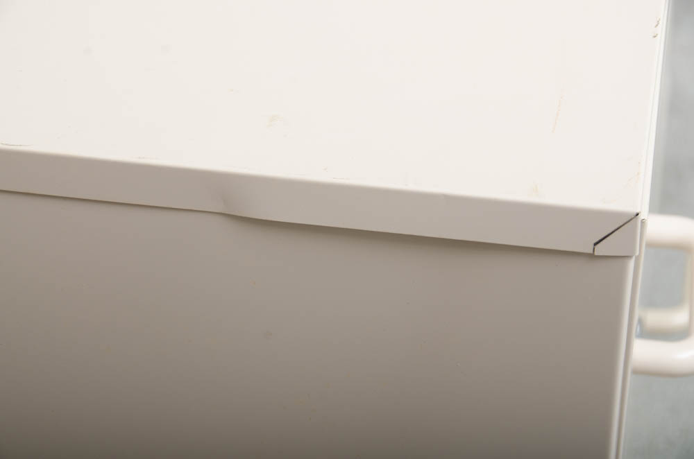 Set of Three Beige Two-Drawer File Cabinets