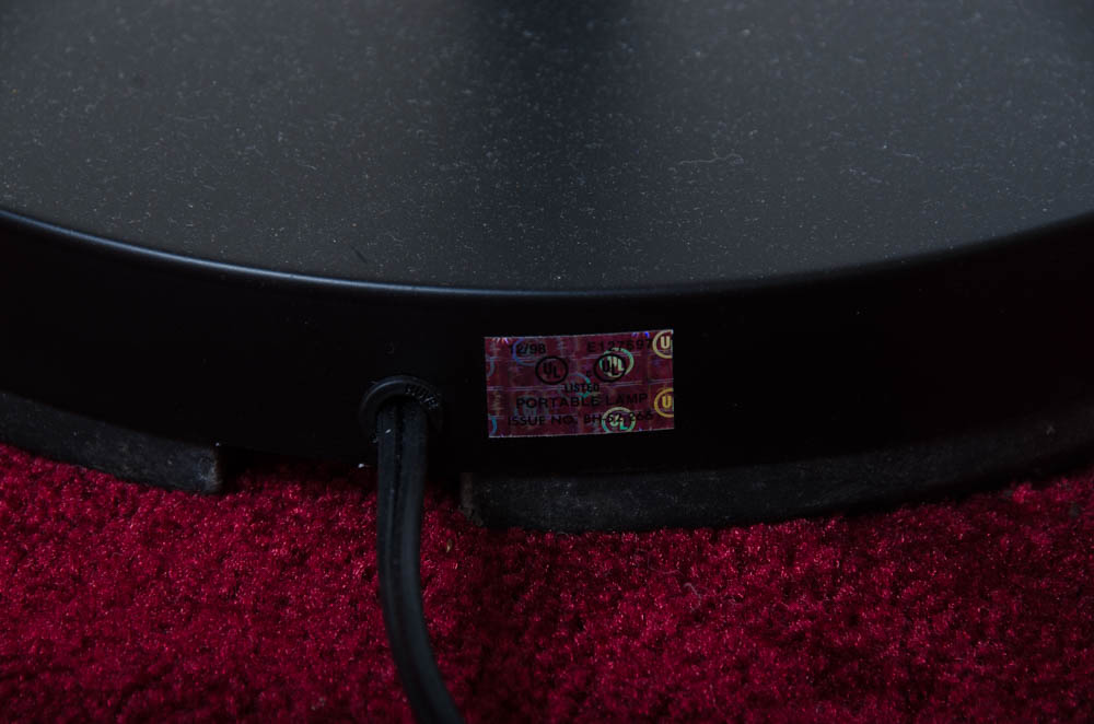 Hampton Bay Black Floor Lamp