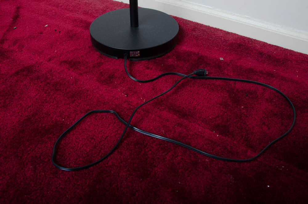 Hampton Bay Black Floor Lamp