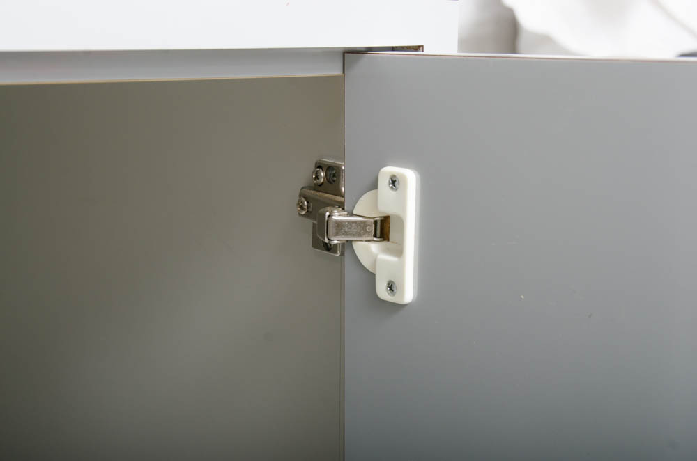 Gray Twin Size Box Headboard With Storage