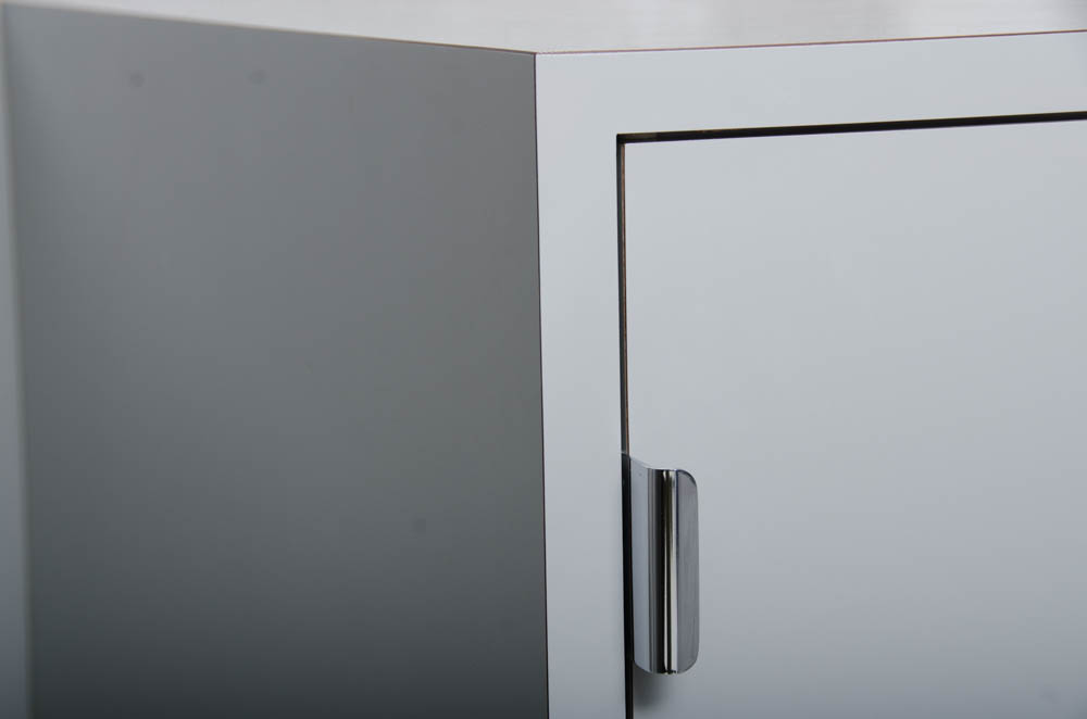 Gray Twin Size Box Headboard With Storage