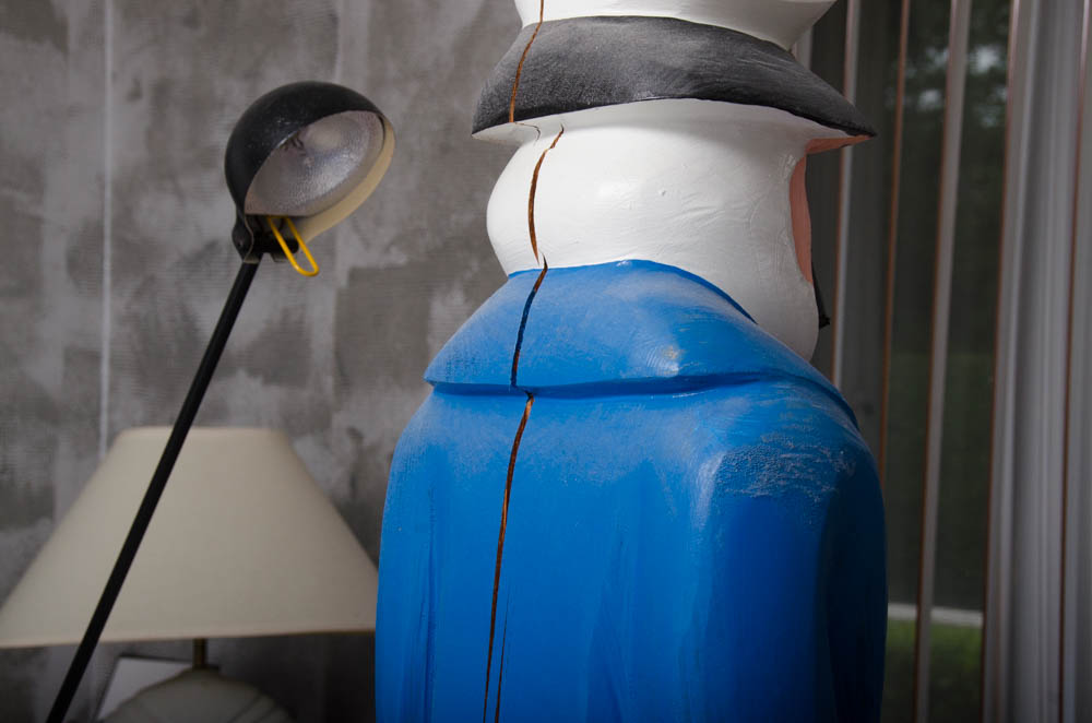 Wooden Sea Captain Figurine