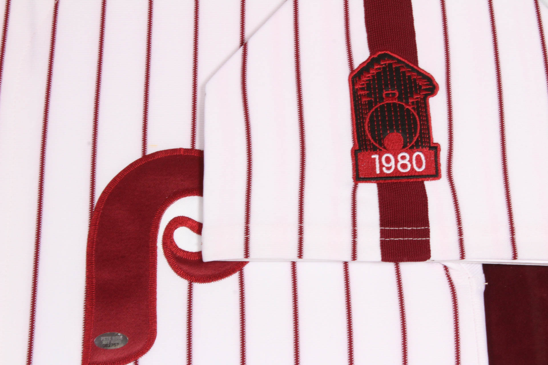 Signed Pete Rose Limited Edition Philly 1980 World Series Champions Jersey